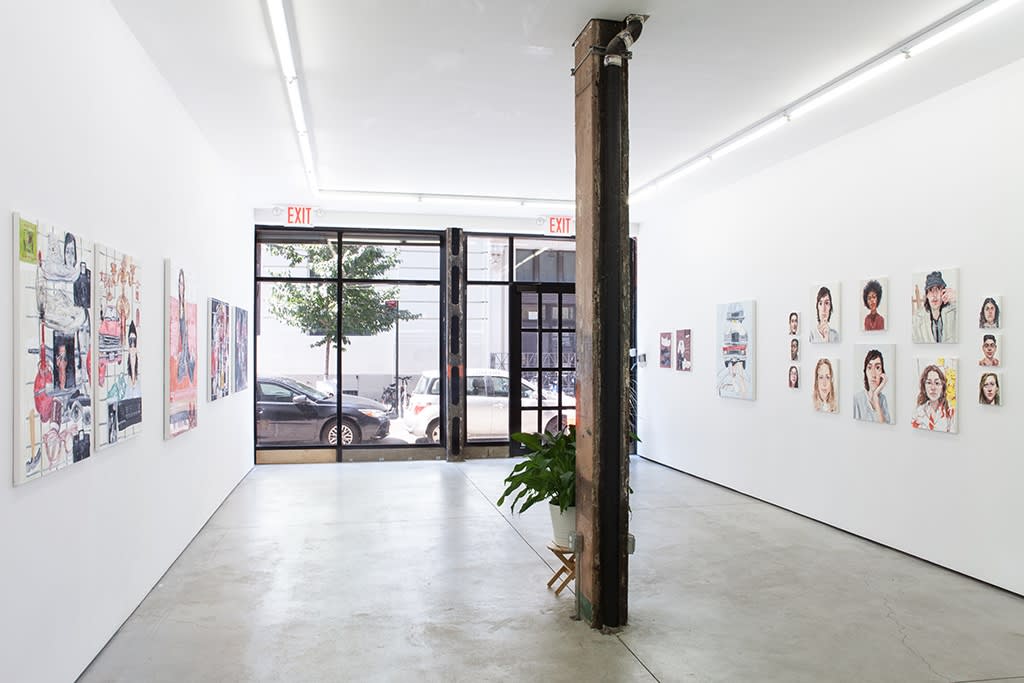 Installation image from Emilio Villalba's "People & Things" at Hashimoto Contemporary NYC