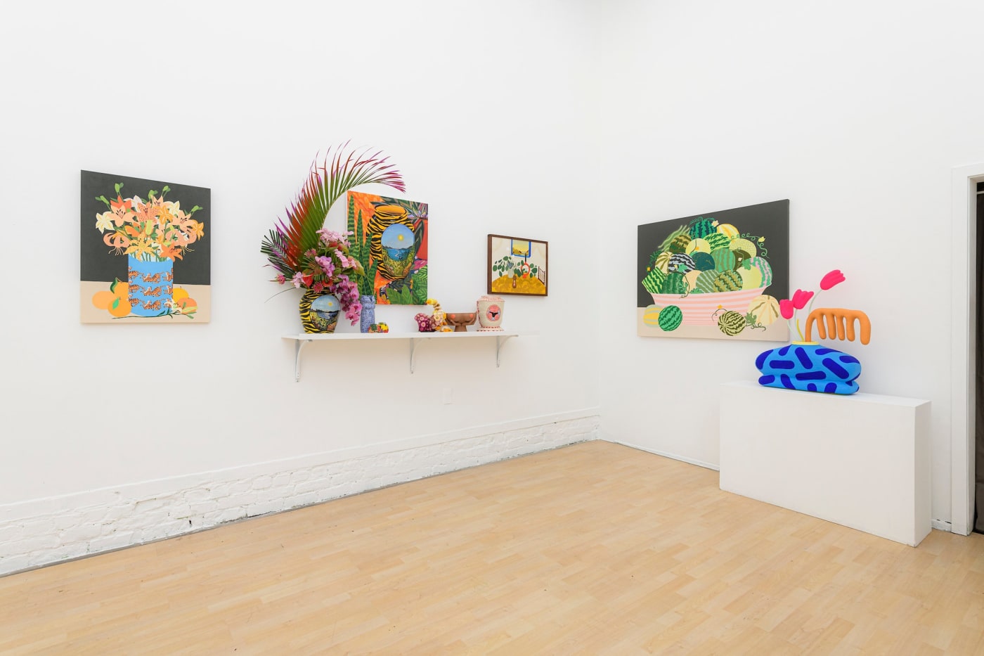 Installation images of Vessel group show at Hashimoto Contemporary San Francisco