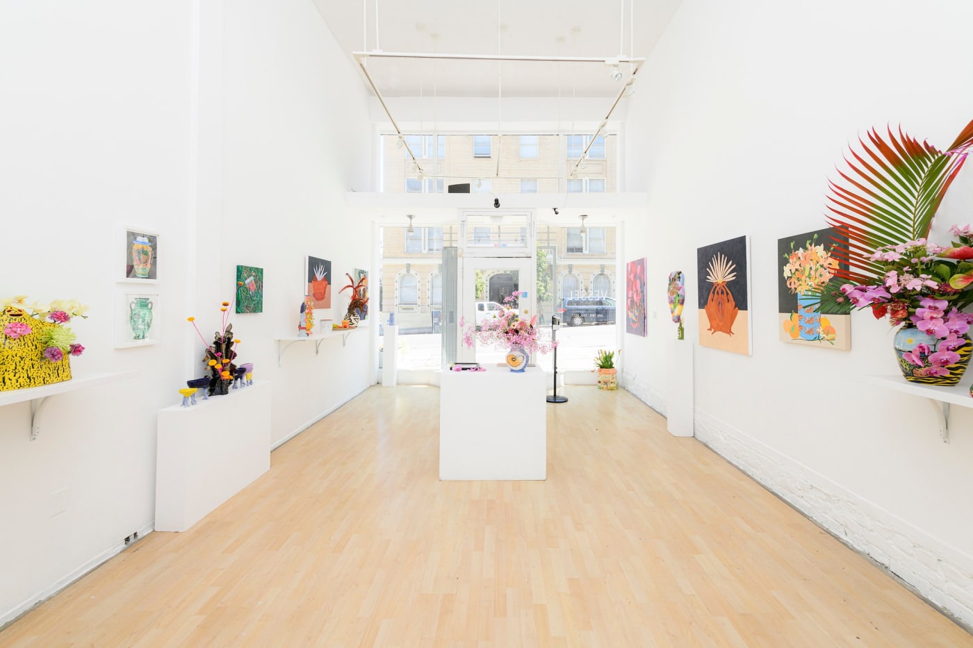 Installation images of Vessel group show at Hashimoto Contemporary San Francisco