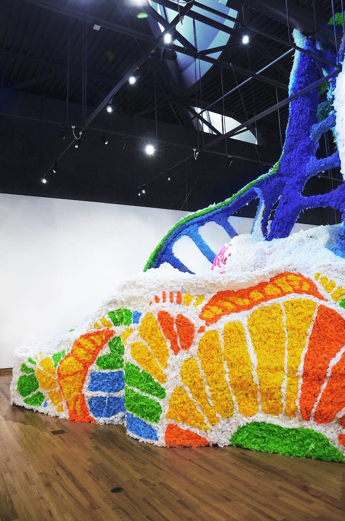 Detail of 'Sphere' installation by Crystal Wagner