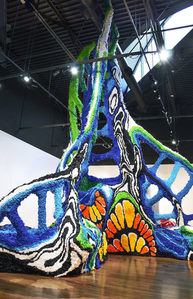 Detail of 'Sphere' installation by Crystal Wagner