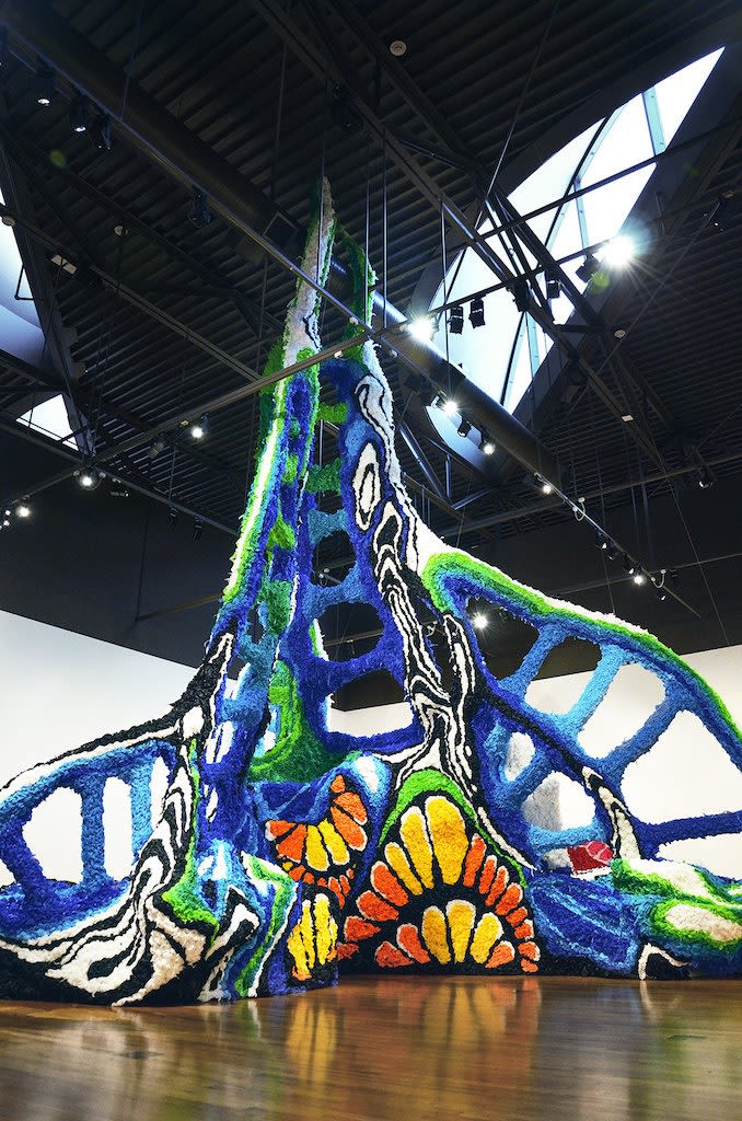 Detail of 'Sphere' installation by Crystal Wagner