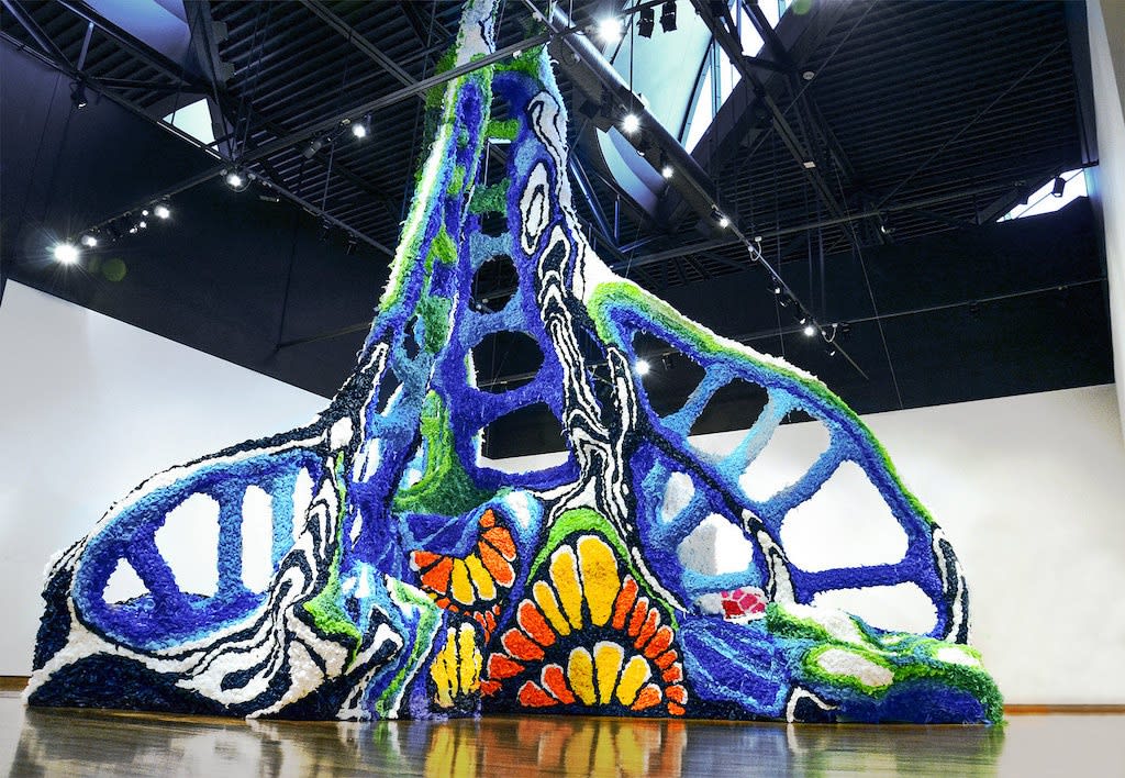 Detail of 'Sphere' installation by Crystal Wagner
