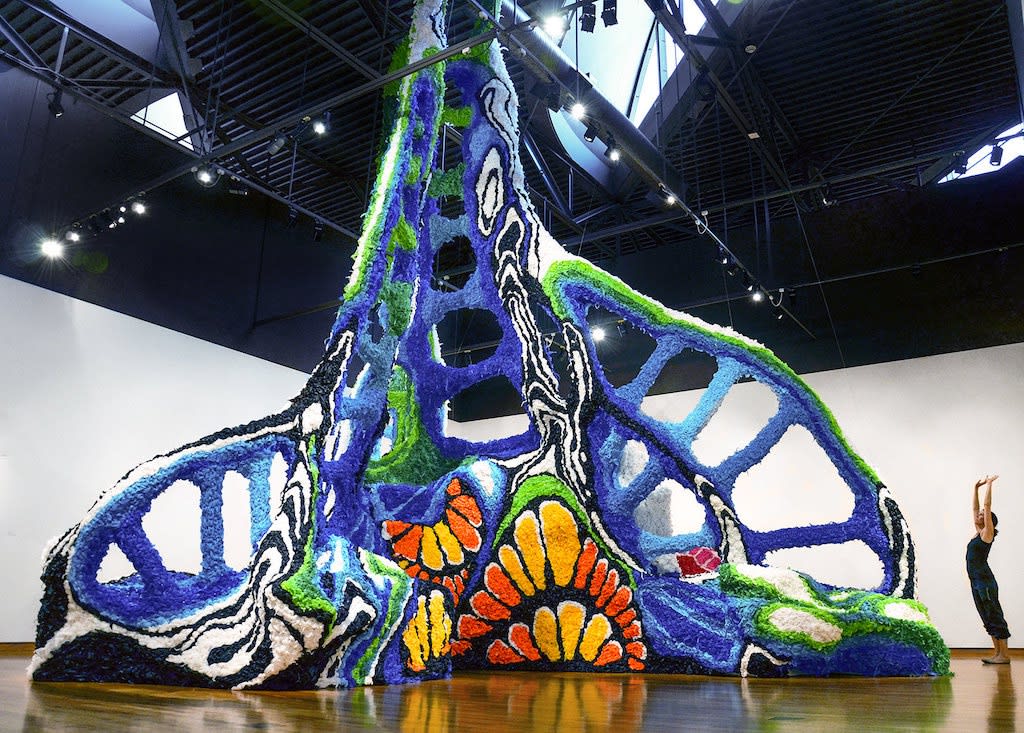 Detail of 'Sphere' installation by Crystal Wagner