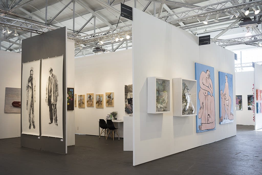 Installation detail of Art Market SF