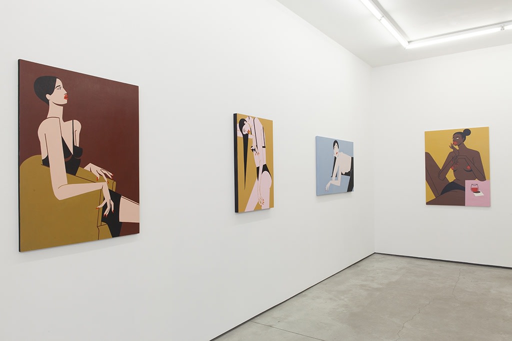 Installation image from Jillian Evelyn's "Lack of Pleasure" at Hashimoto Contemporary NYC