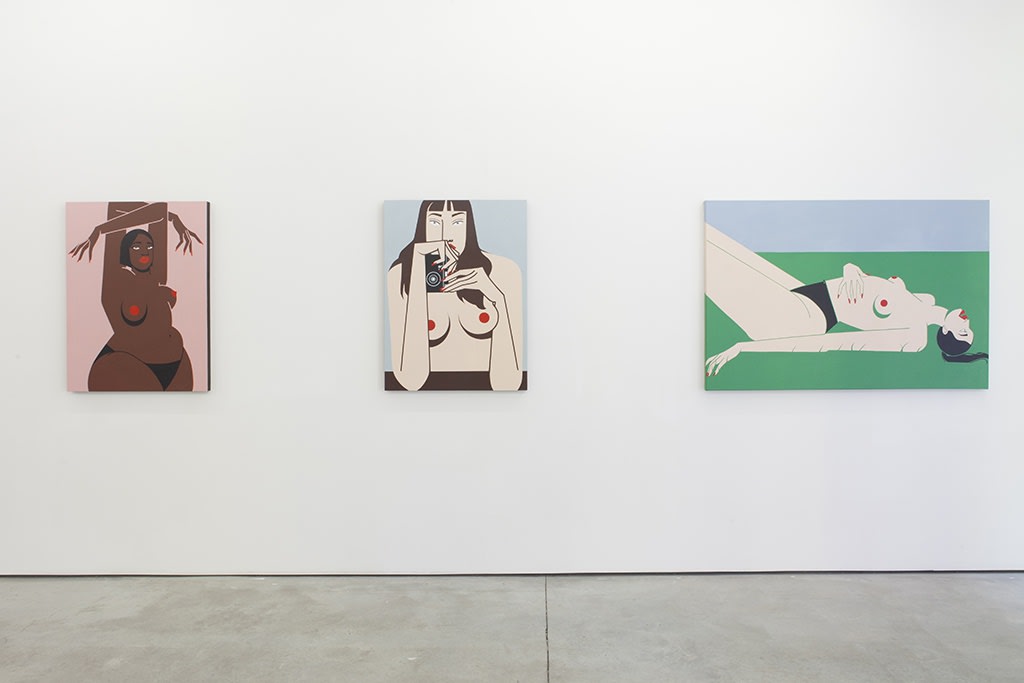 Installation image from Jillian Evelyn's "Lack of Pleasure" at Hashimoto Contemporary NYC