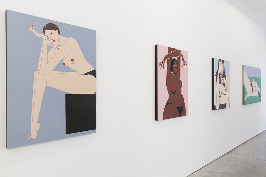 Installation image from Jillian Evelyn's "Lack of Pleasure" at Hashimoto Contemporary NYC