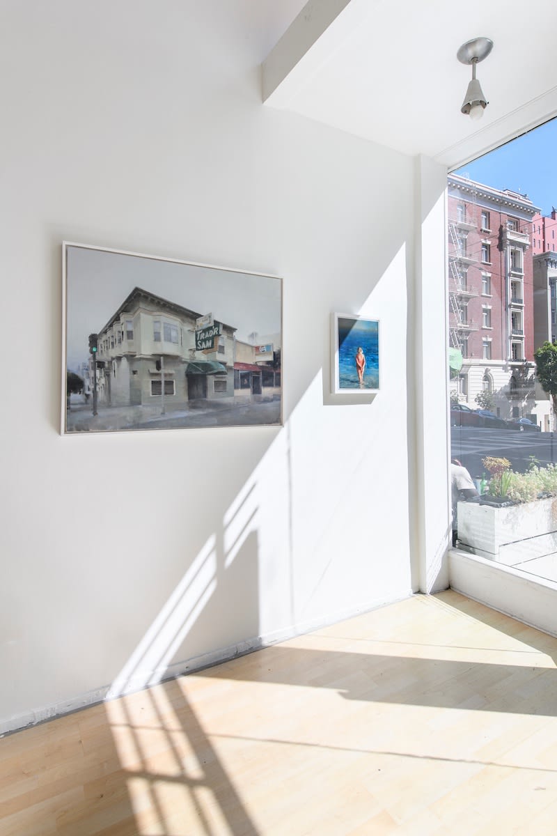 Installation image of Kim Cogan's "Here Nor There" at Hashimoto Contemporary SF
