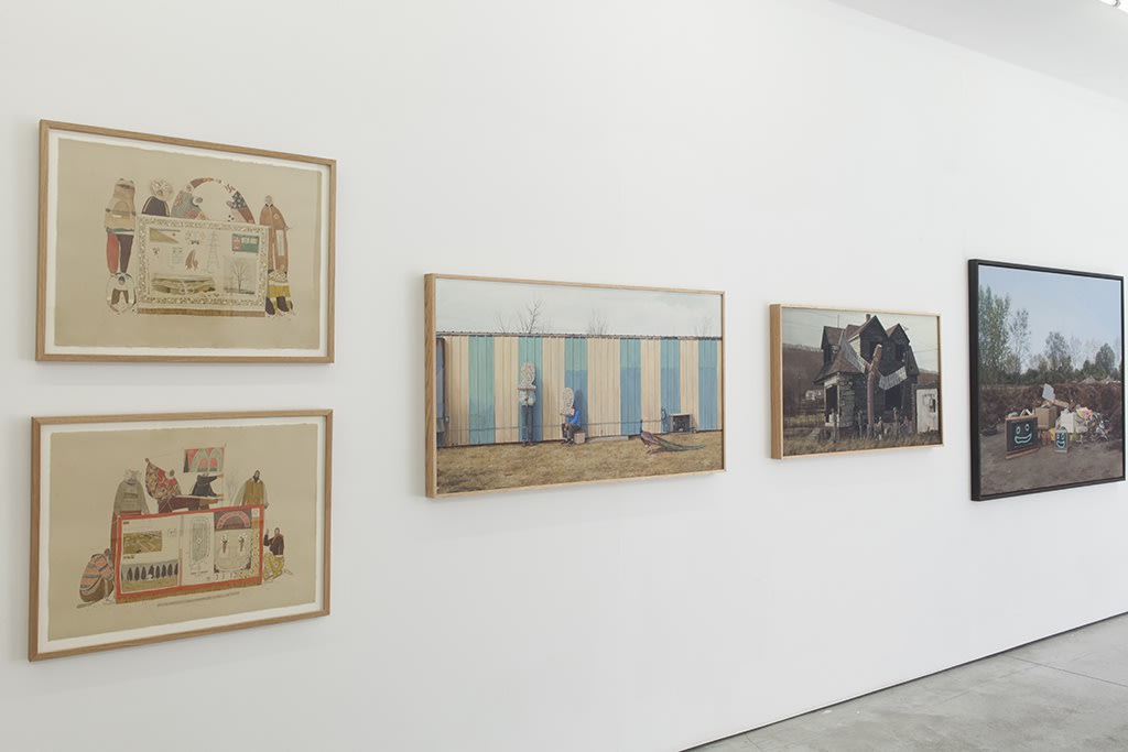 Installation image of Pat Perry's exhibition "Sensemaking" at Hashimoto Contemporary NYC