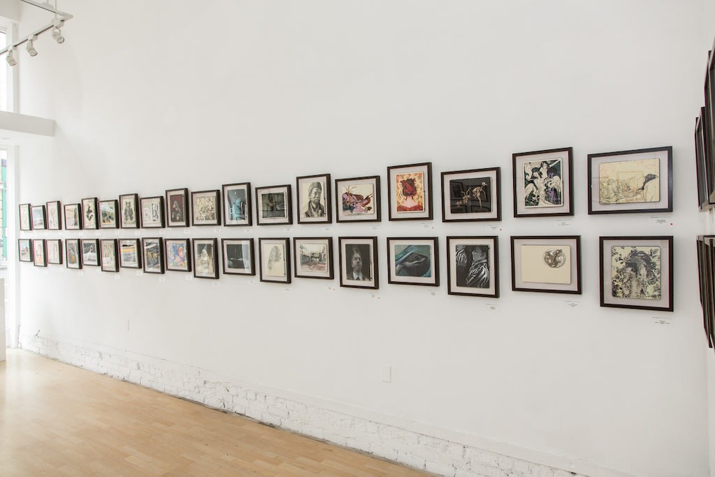 Moleskine Project installation image from Hashimoto Contemporary SF
