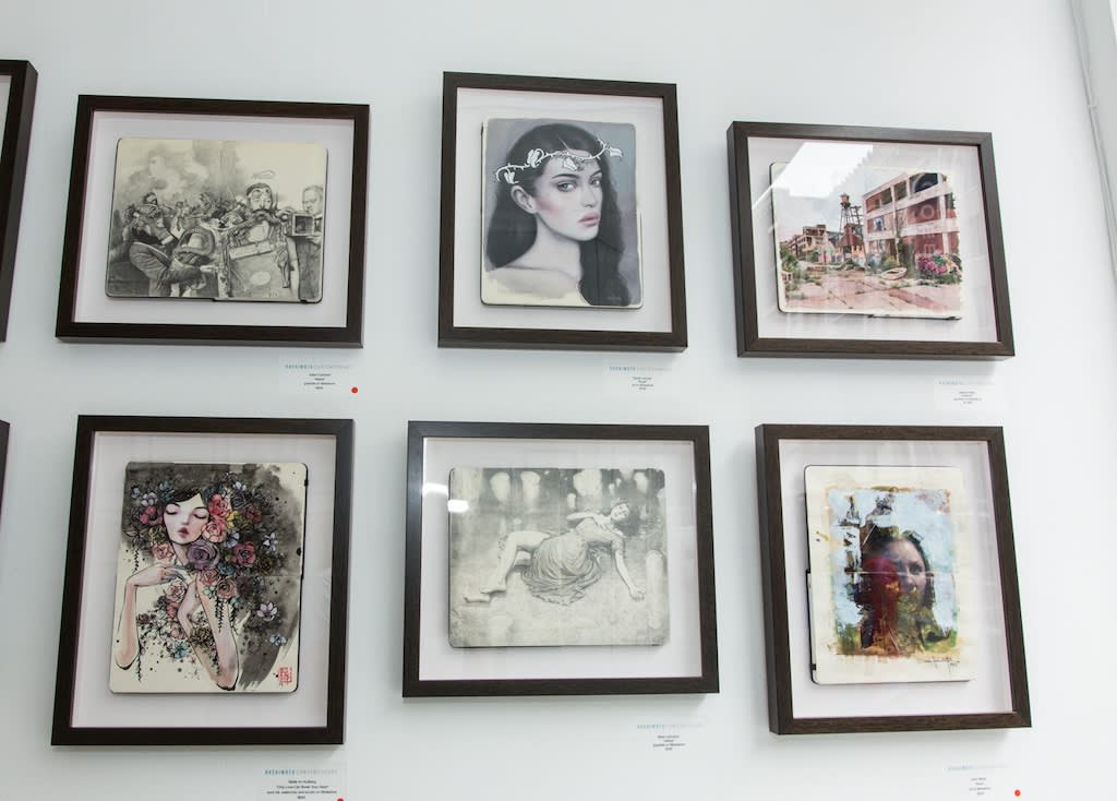 Moleskine Project installation image from Hashimoto Contemporary SF