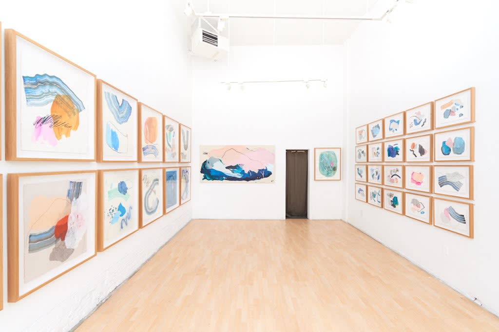 Installation image from Heather Day's "Keep Still" at Hashimoto Contemporary SF