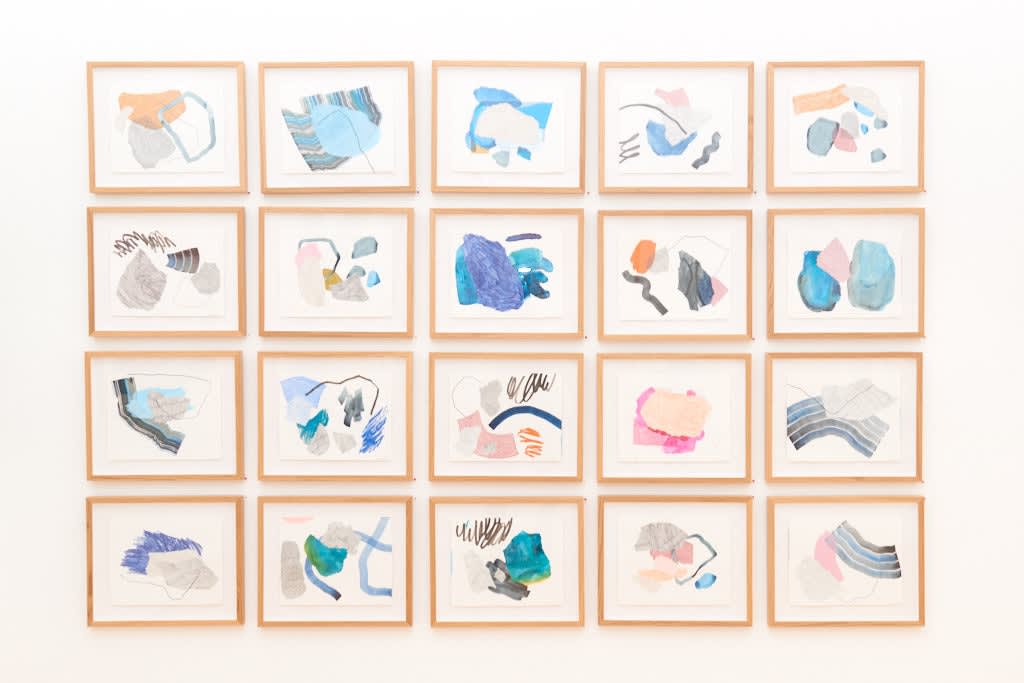Installation image from Heather Day's "Keep Still" at Hashimoto Contemporary SF
