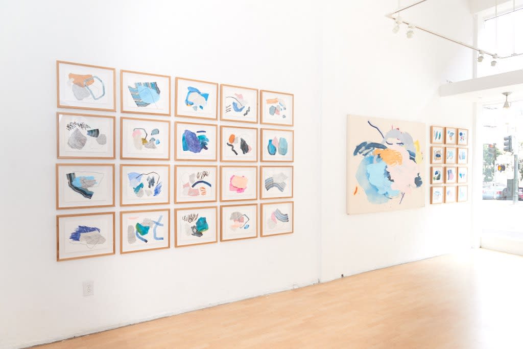 Installation image from Heather Day's "Keep Still" at Hashimoto Contemporary SF