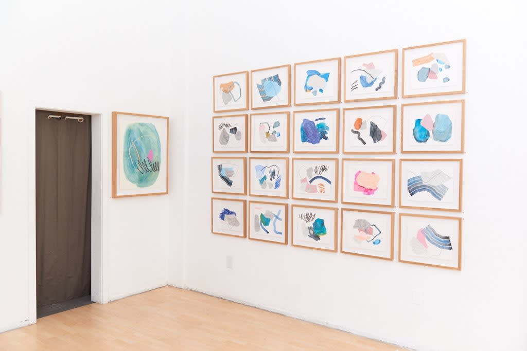 Installation image from Heather Day's "Keep Still" at Hashimoto Contemporary SF