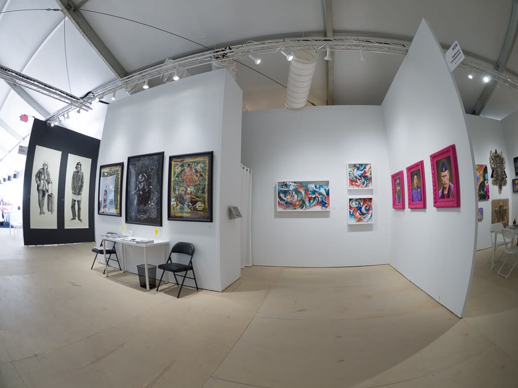 Installation image of booth at Scope Miami Beach 2014