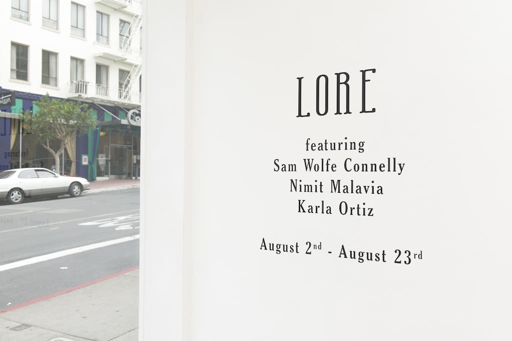 'Lore' group exhibition install 2014
