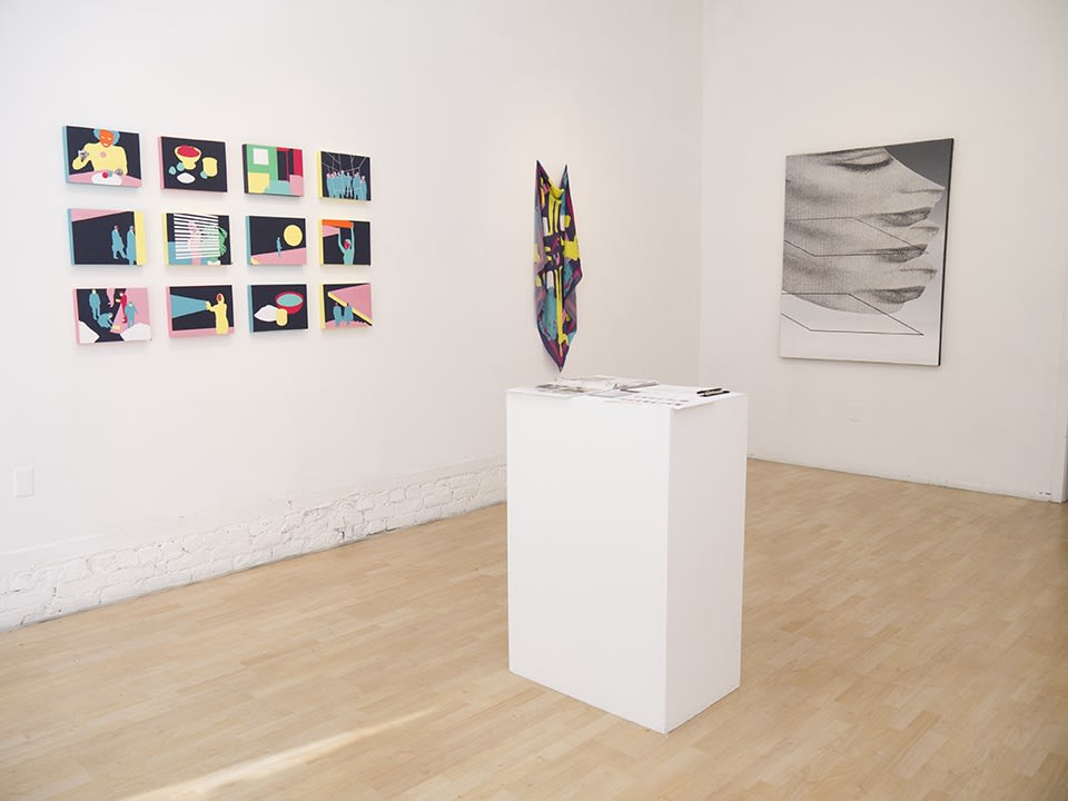 Installation view of Mario Wagner solo exhibition in 2015