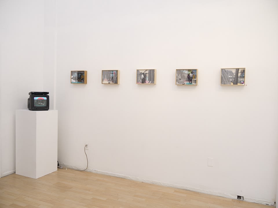 Installation view of Mario Wagner solo exhibition in 2015