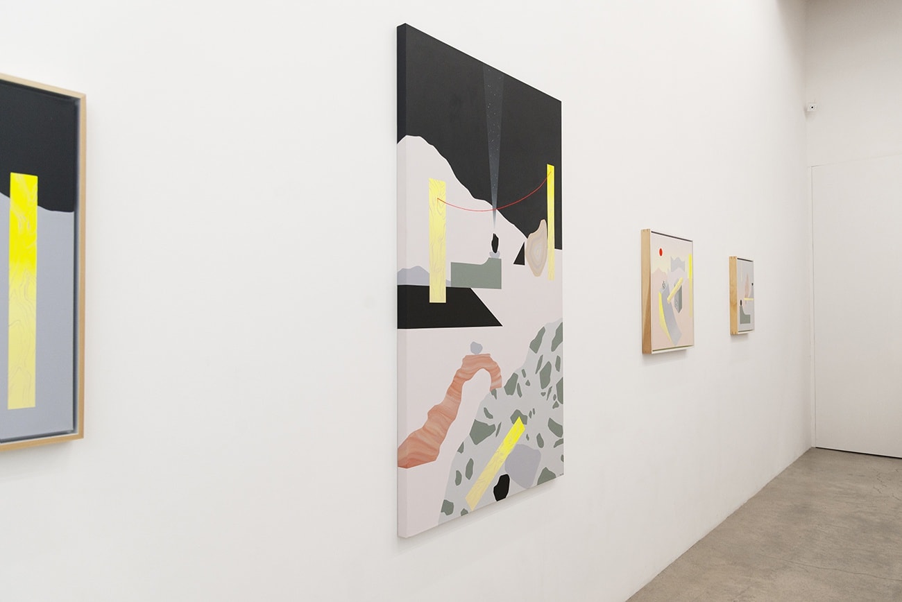 Madeleine Tonzi solo exhibition Lunar Construction Zone installation view at Hashimoto Contemporary Los Angeles