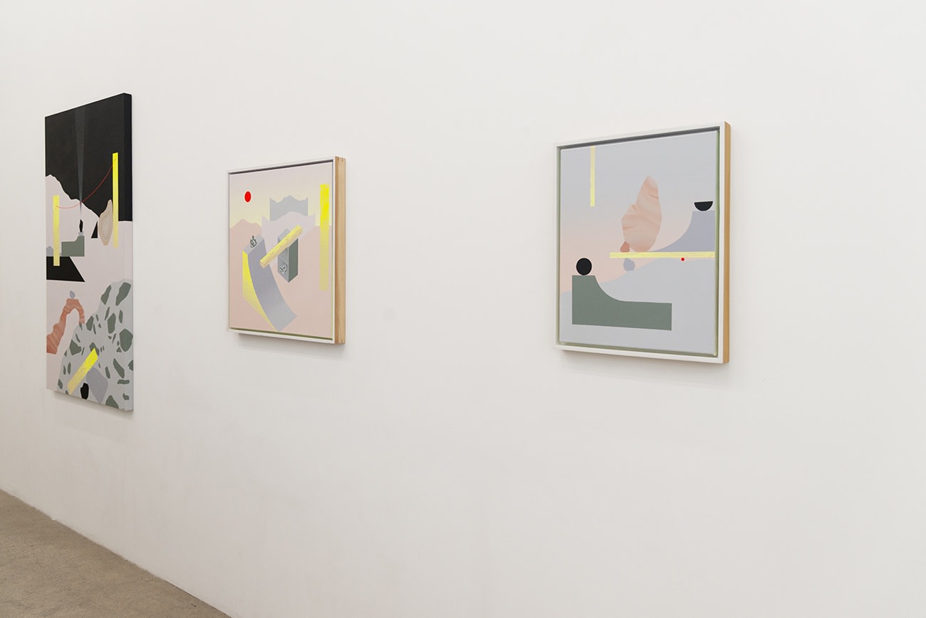 Madeleine Tonzi solo exhibition Lunar Construction Zone installation view at Hashimoto Contemporary Los Angeles