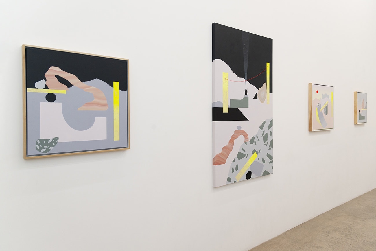 Madeleine Tonzi solo exhibition Lunar Construction Zone installation view at Hashimoto Contemporary Los Angeles