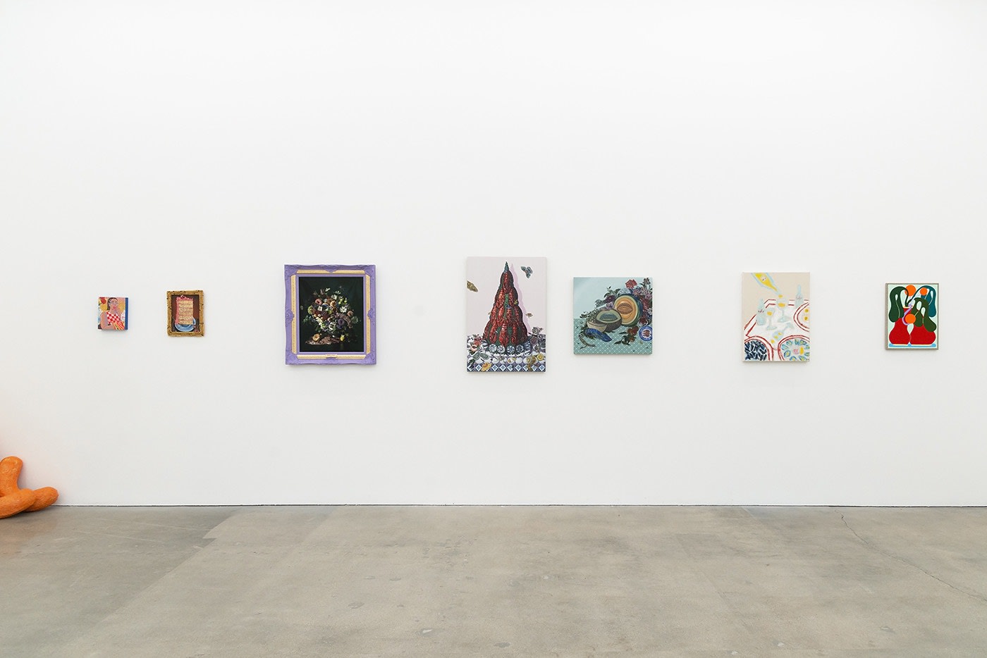 a photo of the gallery installation of Potluck