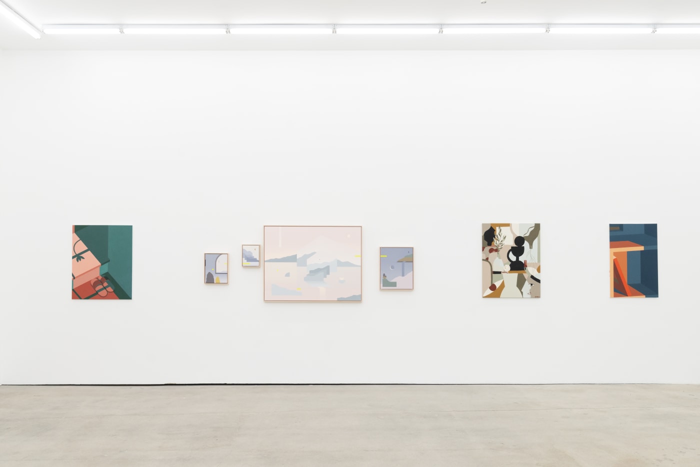 gallery installation shot of Fields of View at Hashimoto Contemporary Los Angeles