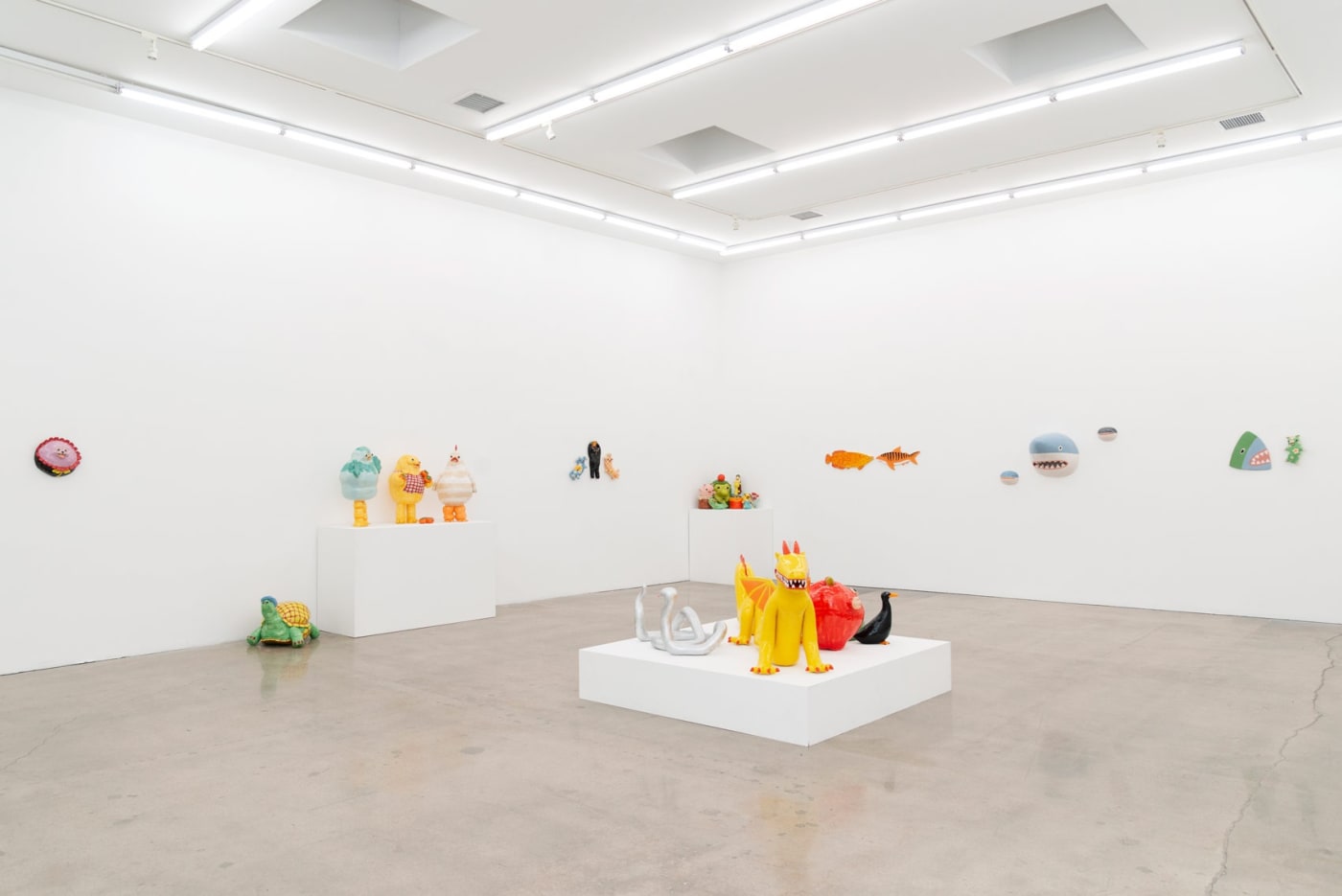 Installation view of Katie Kimmel & Lorien Stern's exhibition You Are Good at Hashimoto Contemporary Los Angeles