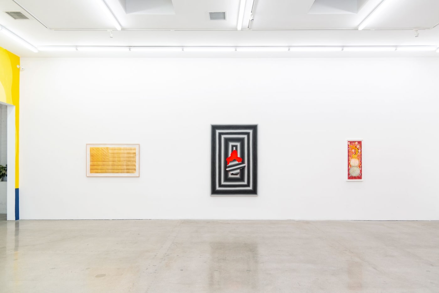 Installation shot of Andrew Schoultz Decade: 2011 - 2021 at Hashimoto Contemporary Los Angeles