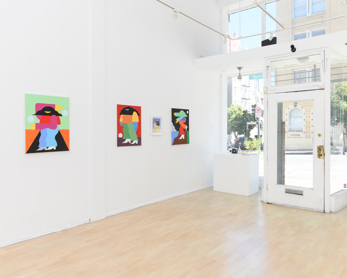 Installation photos of Marbie's solo show Loved Ones at Hashimoto Contemporary San Francisco 