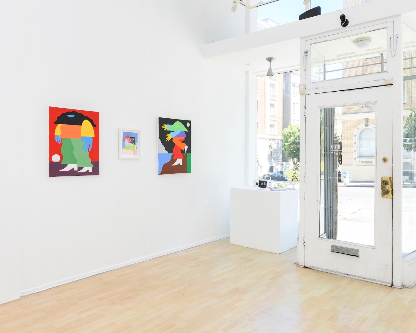 Installation photos of Marbie's solo show Loved Ones at Hashimoto Contemporary San Francisco 