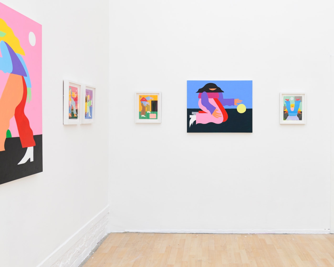 Installation photos of Marbie's solo show Loved Ones at Hashimoto Contemporary San Francisco 