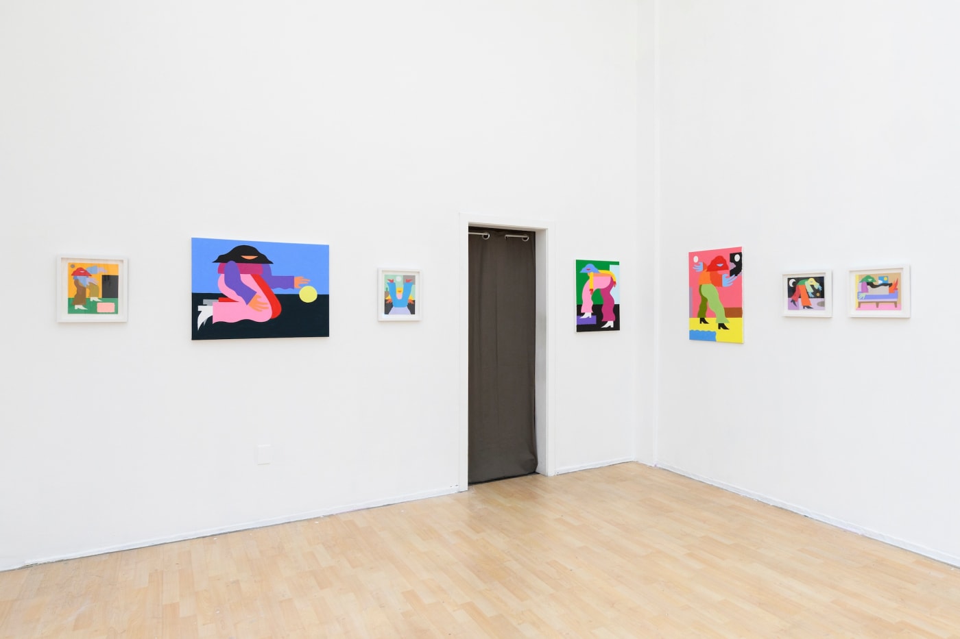 Installation photos of Marbie's solo show Loved Ones at Hashimoto Contemporary San Francisco 