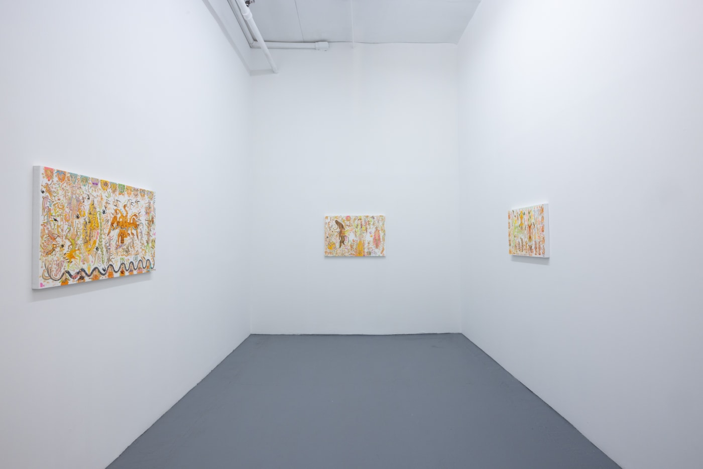 installation shot of Mu Pan exhibition "To Have A Mother Means Milk"