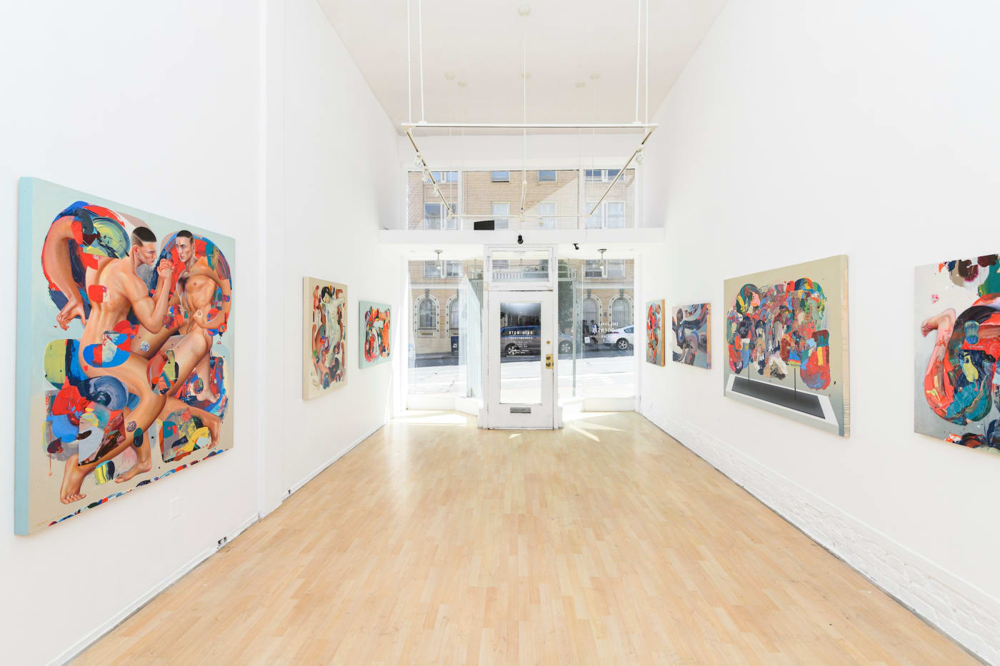 gallery wall of Erik Jones solo show at Hashimoto San Francisco 