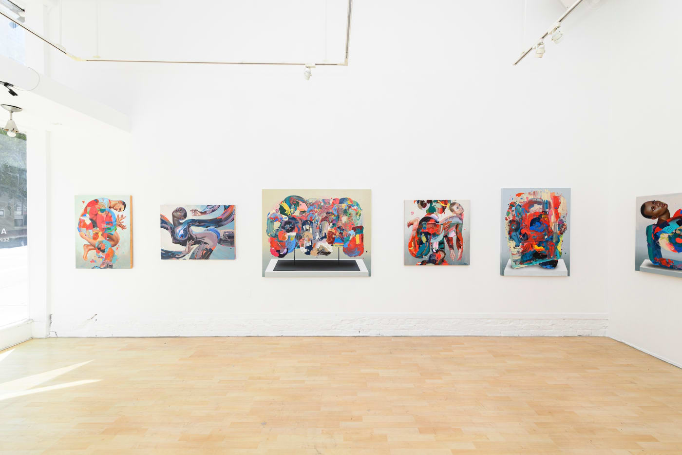 gallery wall of Erik Jones solo show at Hashimoto San Francisco 