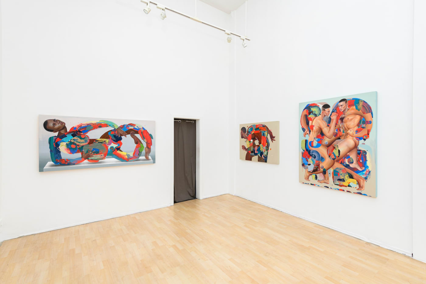 gallery wall of Erik Jones solo show at Hashimoto San Francisco 