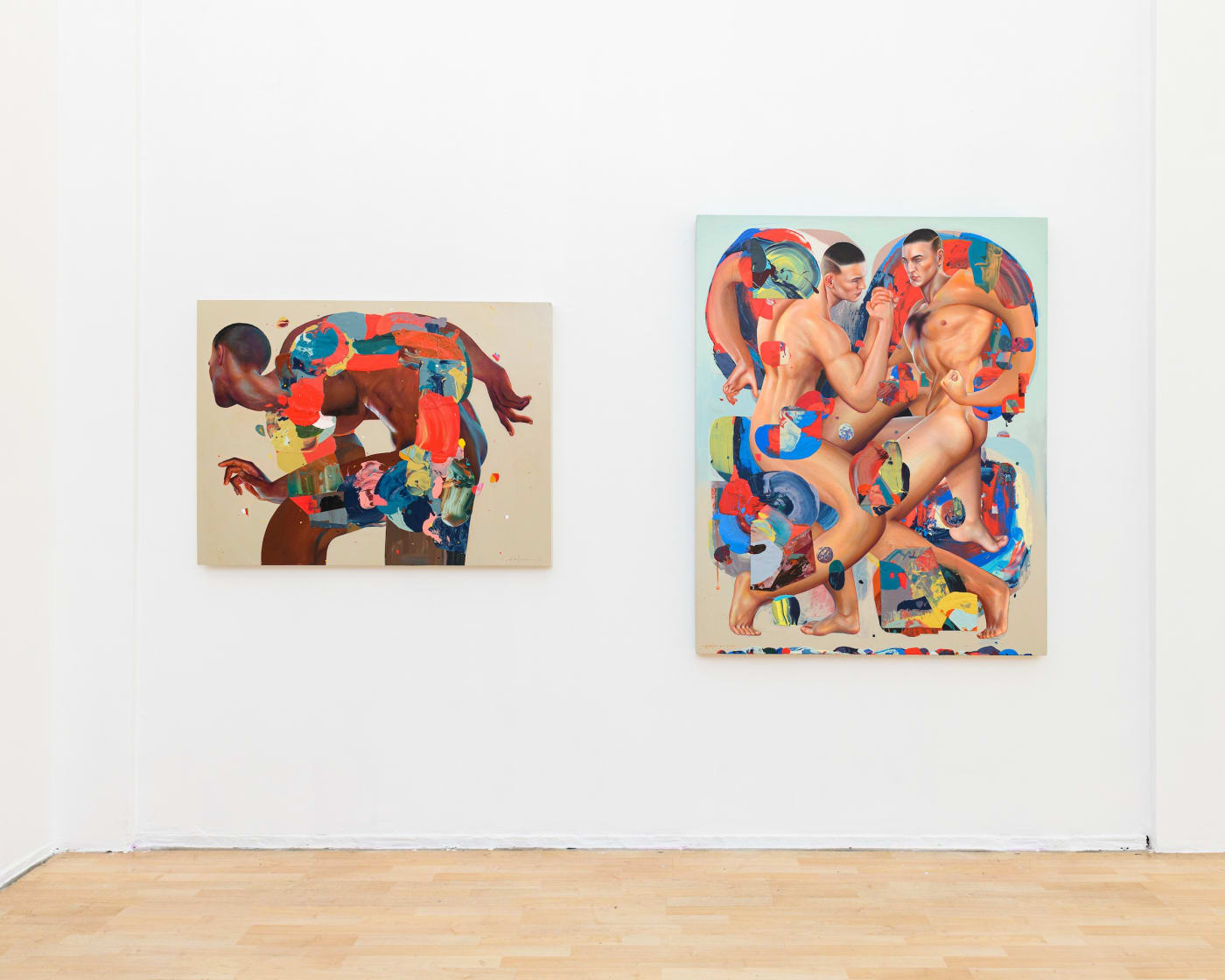 gallery wall of Erik Jones solo show at Hashimoto San Francisco 