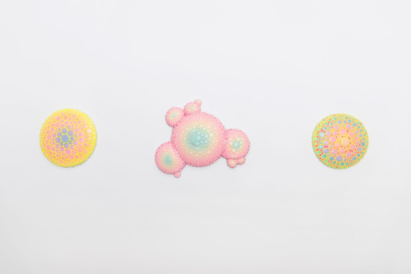 Installation shot of Dan Lam's work