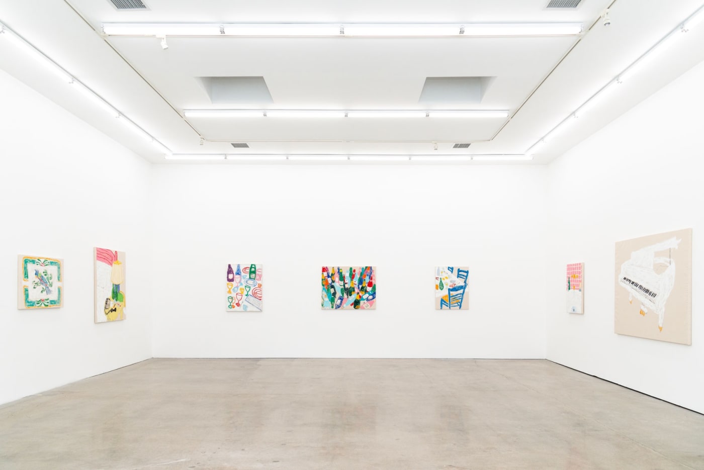 Installation view of Michael McGregor's exhibition "Private Party"