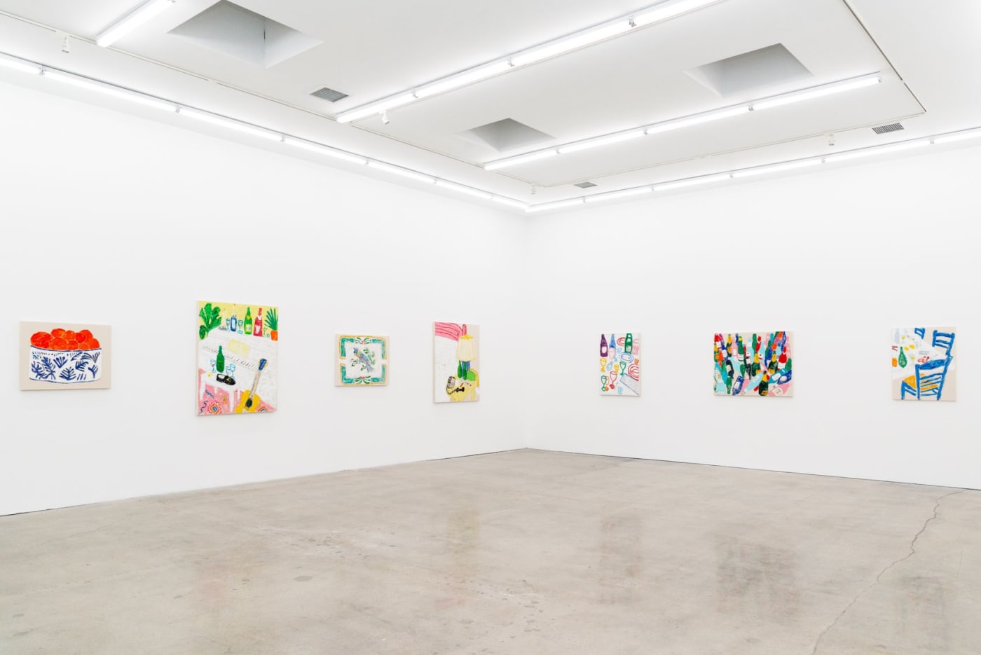 Installation view of Michael McGregor's exhibition "Private Party"