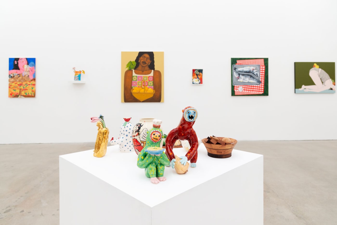 Installation photo of Potluck exhibition