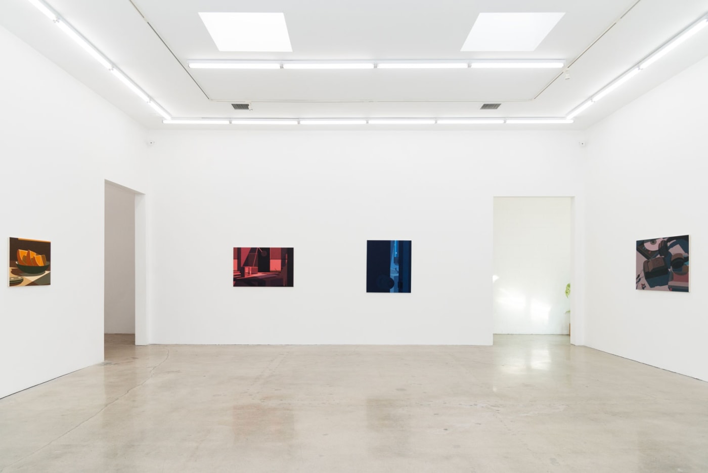 Installation view of Adrian Kay Wong's exhibition Softly at the LA gallery