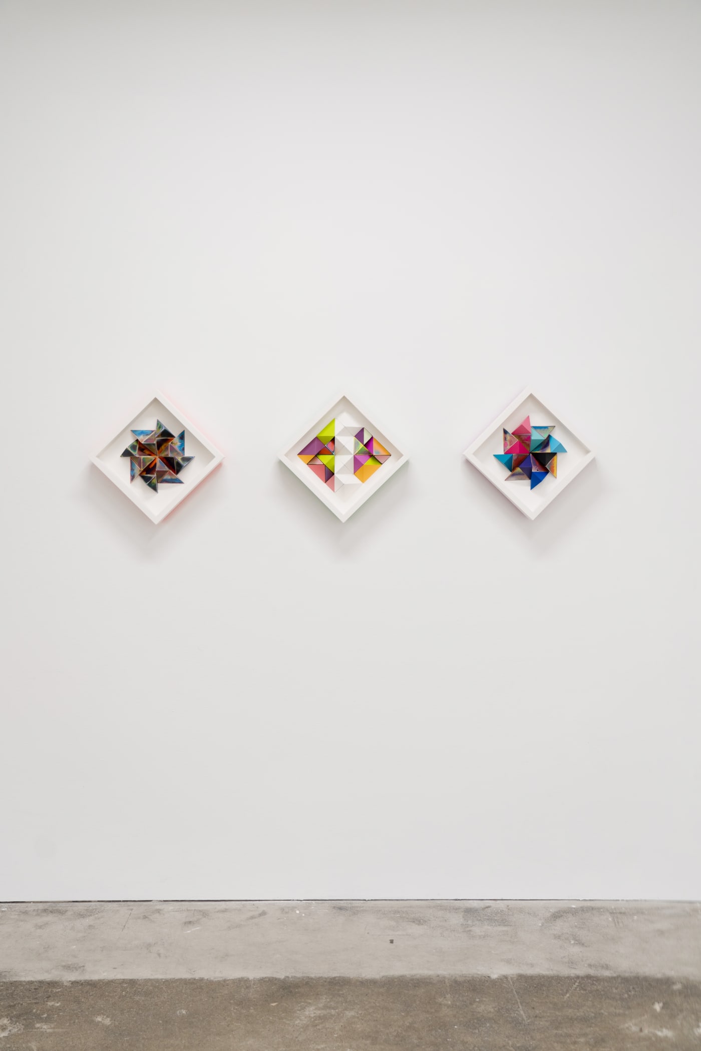 Installation photo of Sean Newport's exhibition Erasing Time at Hashimoto Contemporary San Francisco