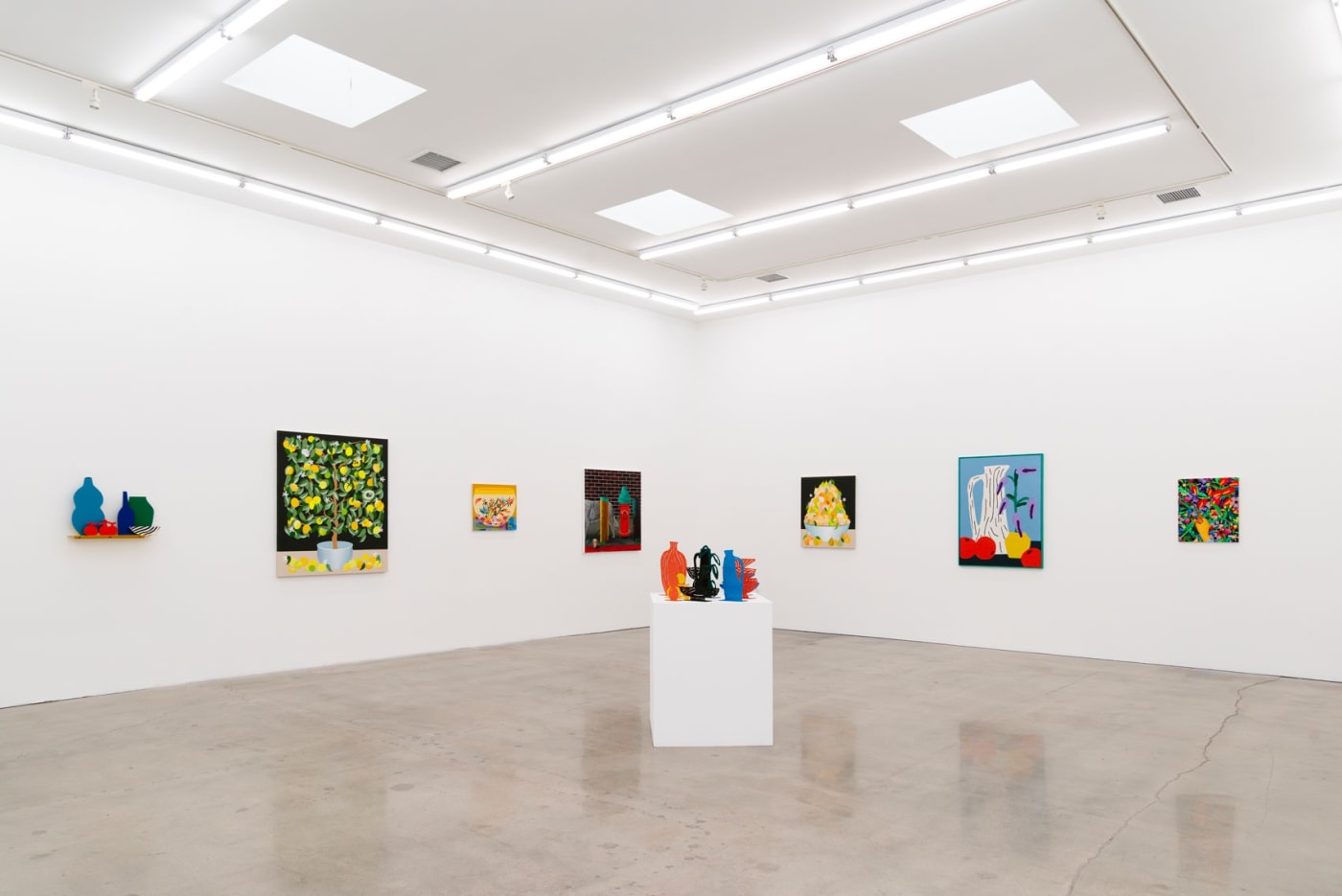 Installation view of the group exhibition Pith at Hashimoto Contemporary LA 