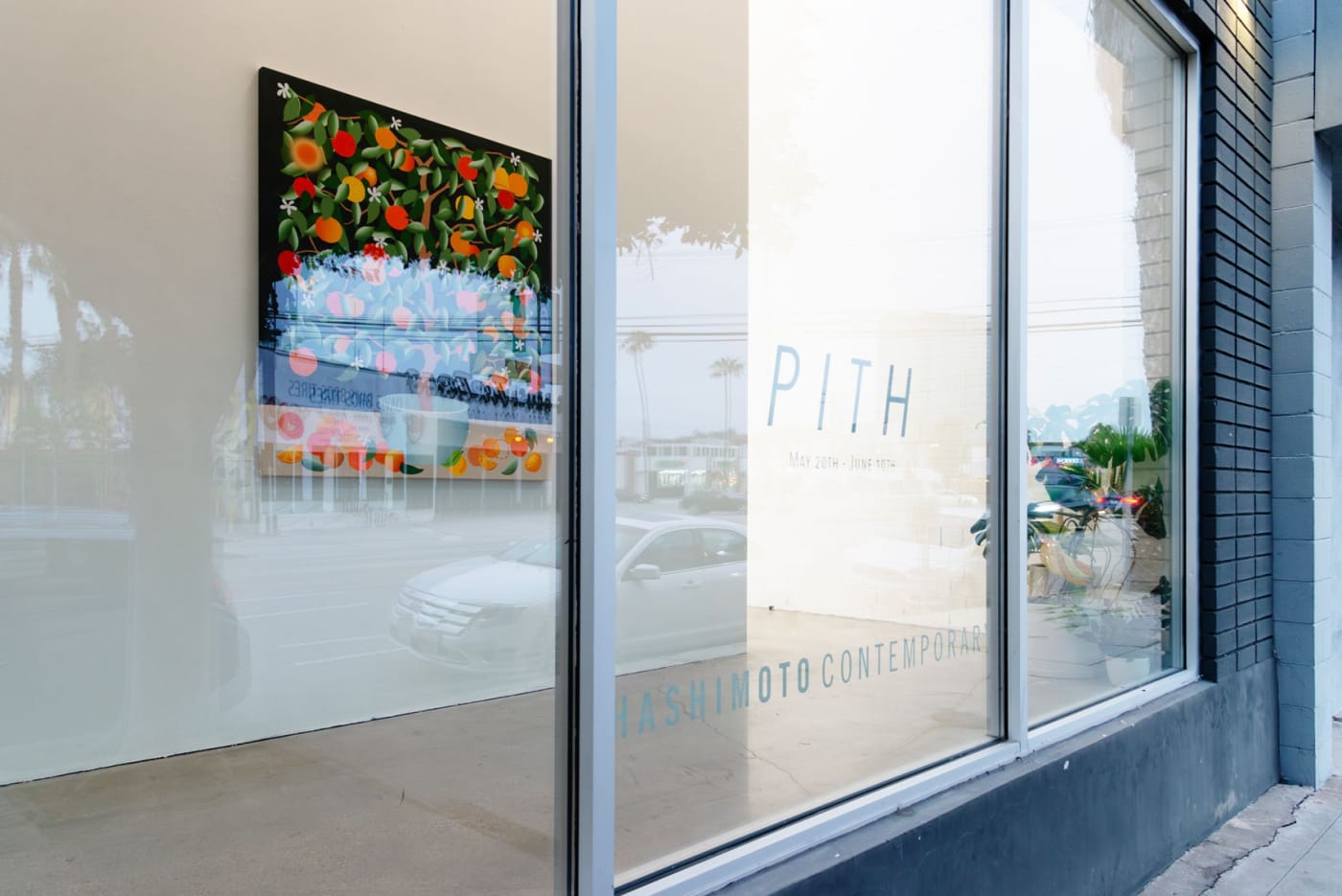 Installation image of group exhibition Pith at Hashimoto Contemporary LA 