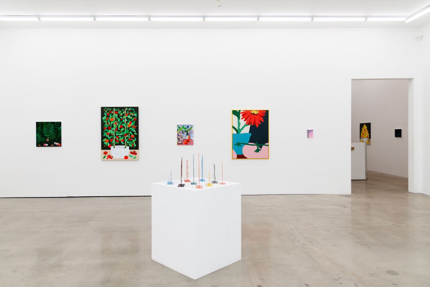 Installation view of the group exhibition Pith at Hashimoto Contemporary LA 