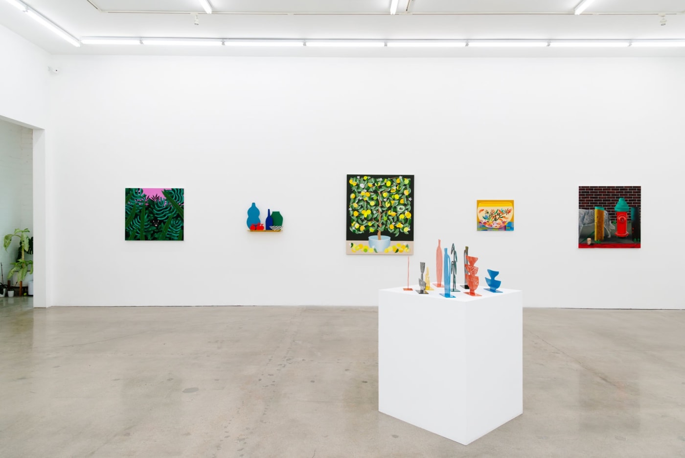 Installation view of the group exhibition Pith at Hashimoto Contemporary LA 
